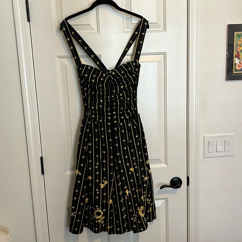 Elegant Black and Gold Women's Dress